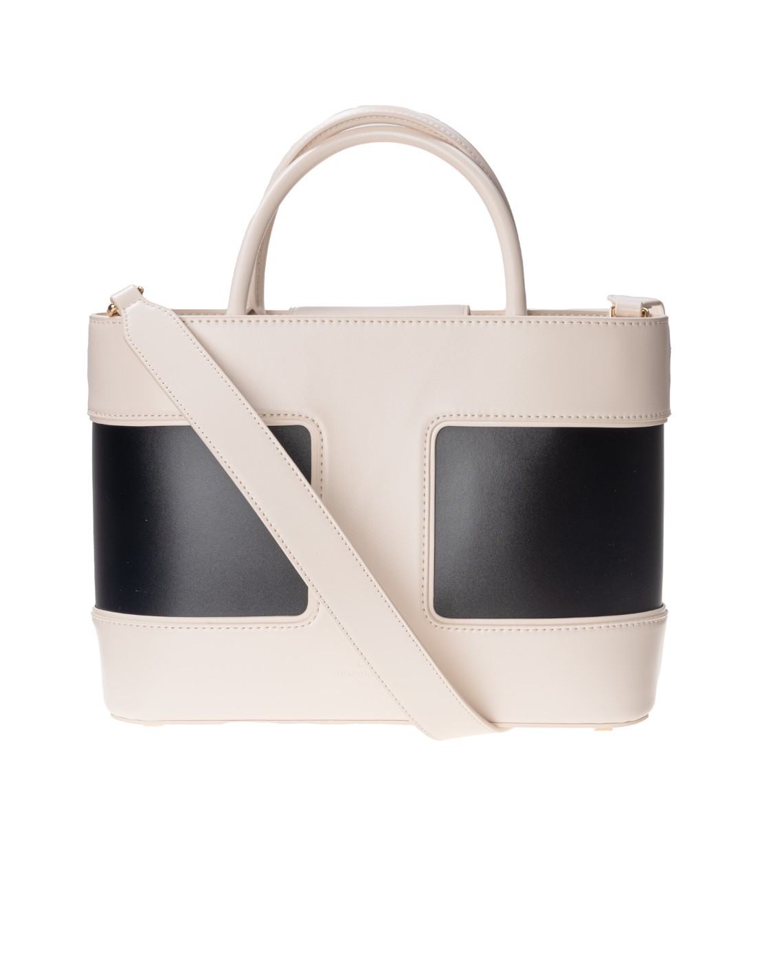 shop ELISABETTA FRANCHI Saldi Borsa: Elisabetta Franchi borsa shopper media con lucchetto.
Tracolla regolabile e rimovibile.
Pelle sintetica con effetto abrasivato, bicolore.
Lunghezza manici: 11 cm.
Dimensioni: 30 x 22 x 11 cm.
Composizione: 100% pelle sintetica.
Animal free.
Fabbricato in Italia.. BS41A22E2-E84BURRO/NERO number 8165533